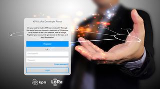 KPN LoRa Developer Portal - Login