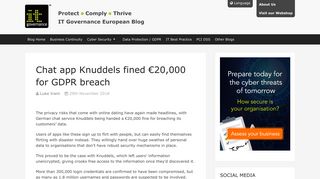 Chat app Knuddels fined €20000 for GDPR breach - IT Governance EU