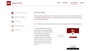 knust aim - knust apps portal