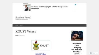 KNUST Vclass | Student Portal