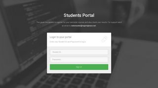 Login - Students' Portal