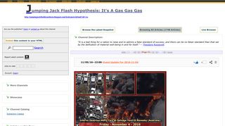 Jumping Jack Flash Hypothesis: It's A Gas Gas Gas