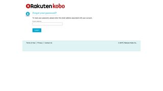 Retrieve Password - Kobo - Kobo.com