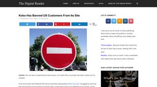 Kobo Has Banned US Customers From Its Site | The Digital Reader