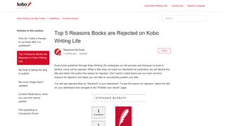 Top 5 Reasons Books are Rejected on Kobo Writing Life – Kobo ...