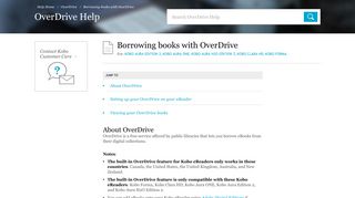 Borrowing books with OverDrive - kobo.com/help