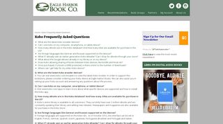 Kobo Frequently Asked Questions | Eagle Harbor Book Co.