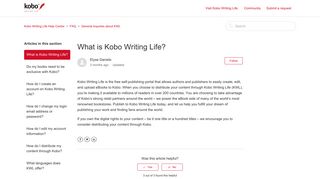 What is Kobo Writing Life? - Kobo Writing Life Help Centre