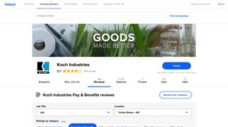 Working at Koch Industries: 111 Reviews about Pay & Benefits ...