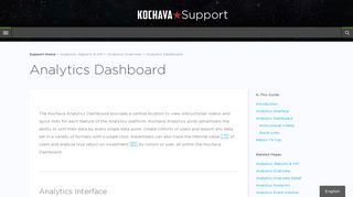 Analytics Dashboard | Kochava Support