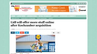 Lidl will offer more stuff online after Kochzauber acquisition ...