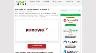 How to Unblock Kocowa Anywhere in the World - The VPN Guru