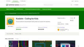 Kodable - Coding for Kids Review for Teachers | Common Sense ...