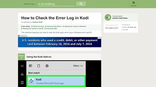 3 Ways to Check the Error Log in Kodi - wikiHow