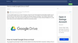 How to Install Google Drive on Kodi? | Citrull.us