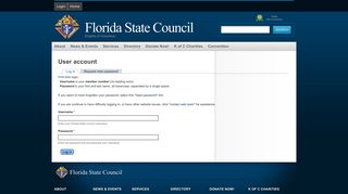 Login - Florida State Council