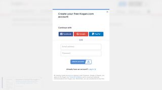 Create a Kogan.com account and redeem your ... - Login - Kogan.com