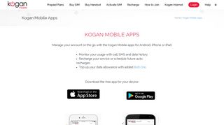 Kogan Mobile - Kogan Mobile Apps