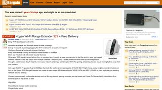 Kogan Wi-Fi Range Extender $29 + Free Delivery - OzBargain