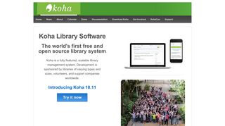 Official Website of Koha Library Software