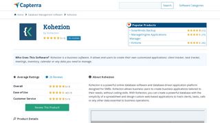 Kohezion Reviews and Pricing - 2019 - Capterra