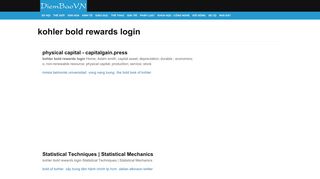 kohler bold rewards login - diembaovn.info