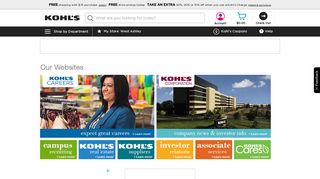Kohl's Websites: Kohl's Corporation & Kohl's Careers | Kohl's