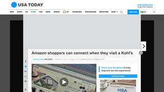 Amazon shoppers can connect when they visit a Kohl's - USA Today