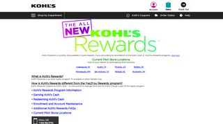 Kohl's Rewards Program