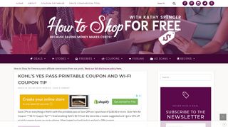 kohls wifi coupon | How to Shop For Free with Kathy Spencer