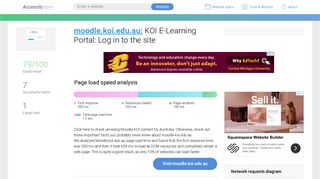 Access moodle.koi.edu.au. KOI E-Learning Portal: Log in to the site