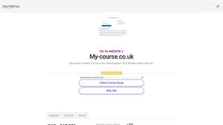 www.My-course.co.uk - KOL Moodle: Login to the site - urlm.co.uk