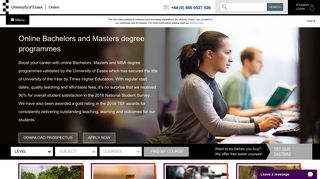 University of Essex Online: Online Bachelors, Masters and MBA ...