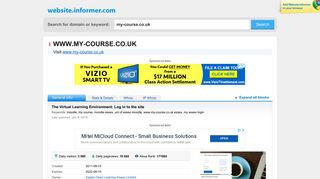 my-course.co.uk at WI. The Virtual Learning Environment: Log in to the ...