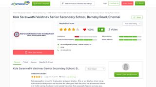 Kola Saraswathi Vaishnav Senior Secondary School - MouthShut.com