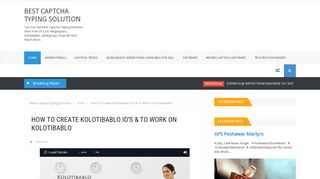 How To Create Kolotibablo ID's & To Work On Kolotibablo | Best ...