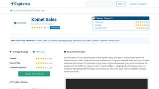 Komet Sales Reviews and Pricing - 2019 - Capterra