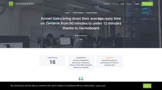 Komet Sales | Geckoboard