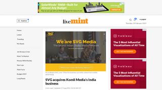 SVG acquires Komli Media's India business - Livemint