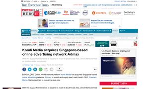 Komli Media acquires Singapore-based online advertising network ...