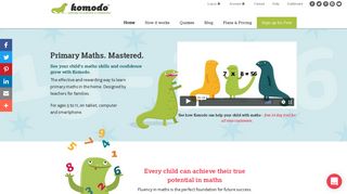 Komodo Maths. Learn & Practice Mathematics Online. Ages 5-11.