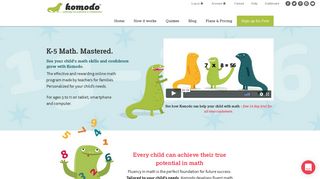 Komodo Maths. Learn & Practice K-5 Math Online