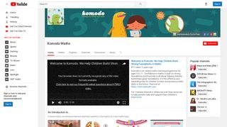 Komodo Maths - YouTube