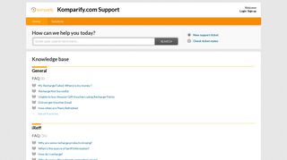 Komparify.com Support: Support
