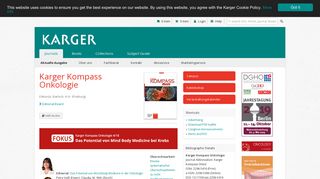 Karger Kompass Onkologie - Home - Karger Publishers