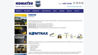 komtrax - Komatsu Forklift Australia