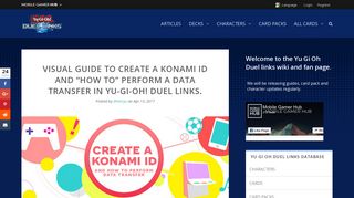Visual Guide to Create a Konami ID and “How to” perform a Data ...