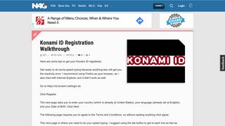 Konami ID Registration Walkthrough | N4G