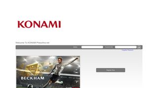 KONAMI PressXtra.net: Please Login