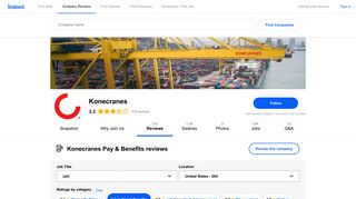 Working at Konecranes: 71 Reviews about Pay & Benefits | Indeed.com